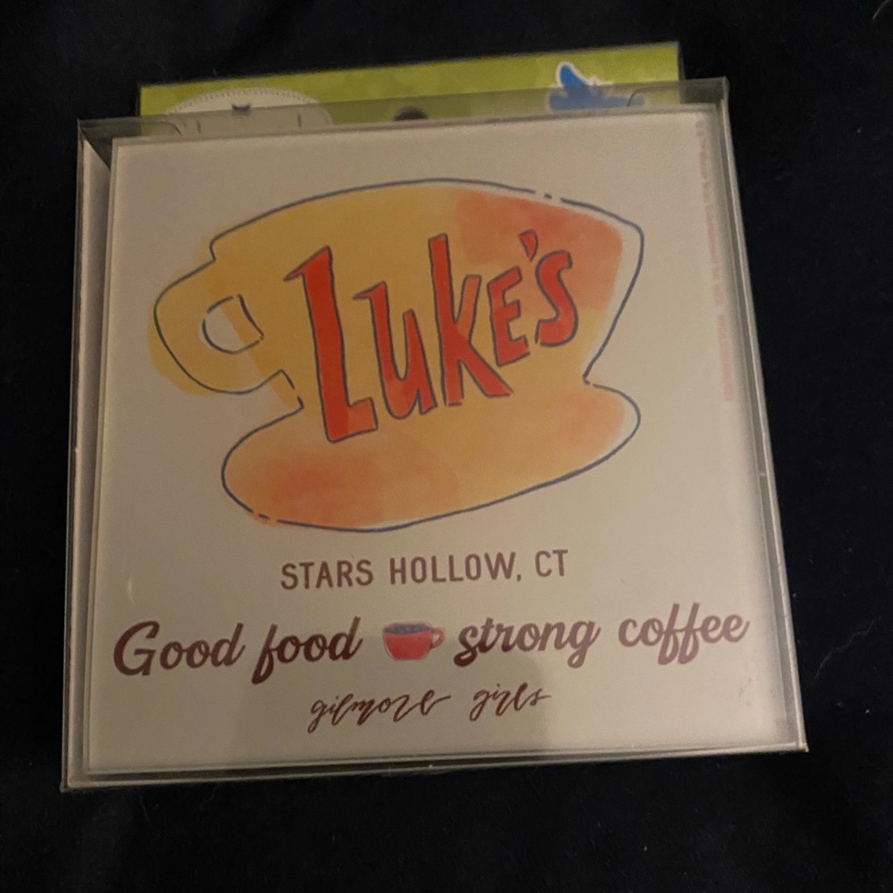 Gilmore Girls Luke’s Stars Hollow Set of 4 Coasters New